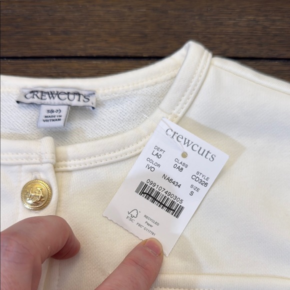 J. Crew Girls' french terry lady jacket Size Small - Picture 7 of 10